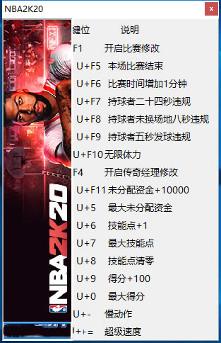 NBA2K20�޸���_NBA2K20ȫ�汾�޸��� v1.0 ������-���ĵ���