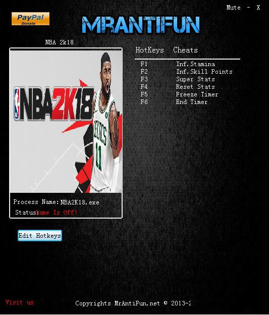 NBA2K18�޸���_NBA2K18�����޸��� v1.0 MrAntiFunr��-���ĵ���