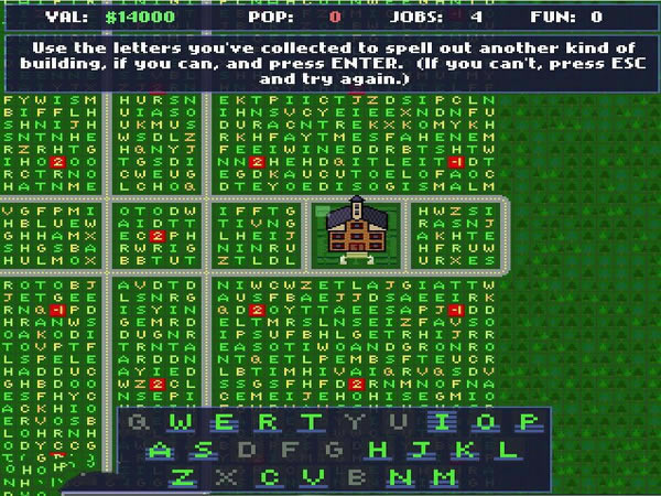 新奇的模拟城市:字母都市游戏本站