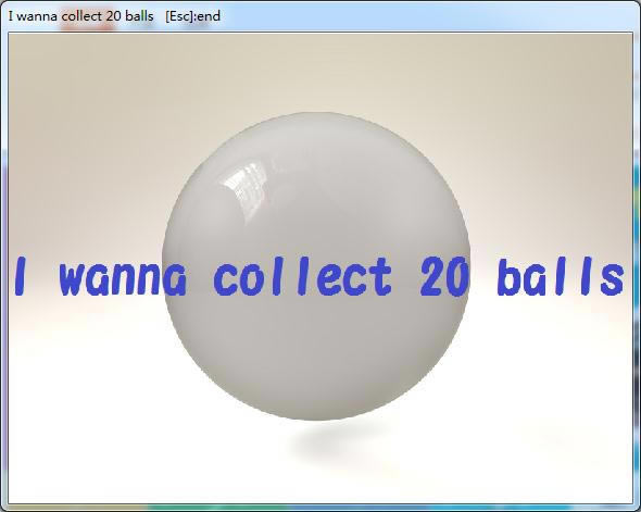I wanna collect 20 balls
