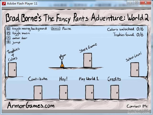 裤头冒险:第二世界(The Fancy Pants Adventure:world 2)游戏本站
