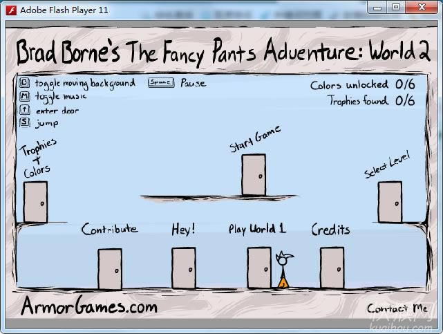 裤头冒险:第二世界(The Fancy Pants Adventure:world 2)游戏本站