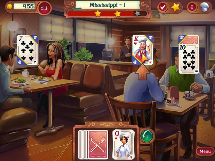 ��ʦֽ�ƣ�������Chef Solitaire: USA���������İ�����-��ʦֽ�ƣ���������Ӣ���ƽ��